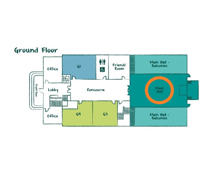 Main Hall - Ground Floor plan